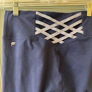 Fabletics Deep Blue Powerhold Leggings corset back